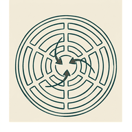 Icon of a drain grate with flow arrows for drain unblocking swindon callers